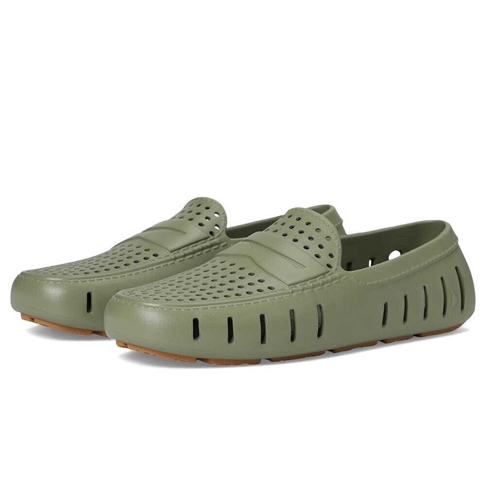 Floafers Country Club Driver 2.0 Loafers Men's 11D Green Perforated Shoes UWU340